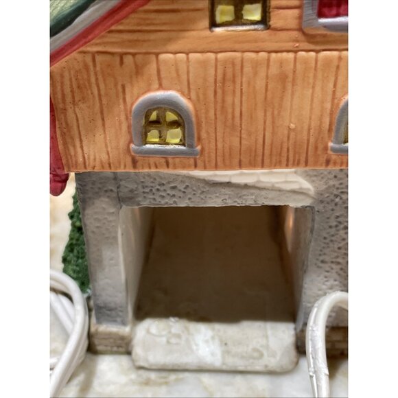 1993 Lemax Dickensvale Village Harleys Feed General Store Lighted Building - Picture 9 of 14